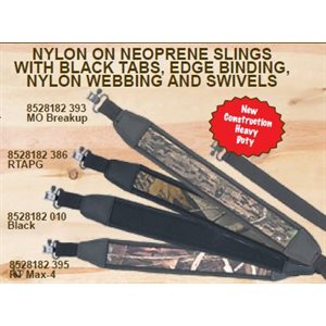 Realtree APG Nylon on Neoprene Sling with Black Tabs, Edge B