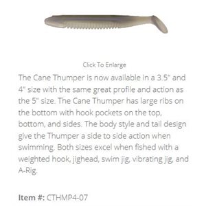 "4.25"" CANE THUMPER / ALEWIFE (PAQUET DE 7)"