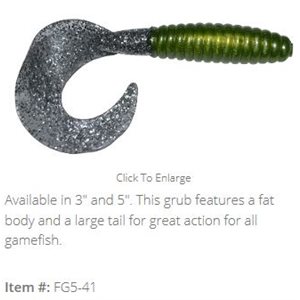 "5"" FAT GRUB / SILVER FROG (10 PACK)"