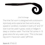 "6"" K TAIL WORM / BLACK (10 PACK)"