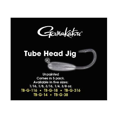 TUBE HEAD JIG 1 / 8 OZ / NON PAINT (PAQ. 5)