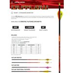 OUTLAW FLETCHED ARROWS- .005'' 6 PACK 350