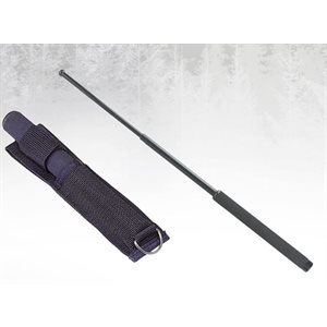 BATON WITH SHEATH-26 INCHES / STTEL-RUBBER HANDLE