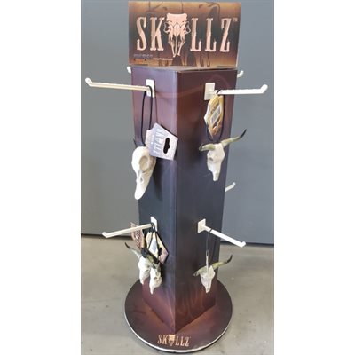 "Skullz" spinning display, free w / purch. Of 24 "Skullz"