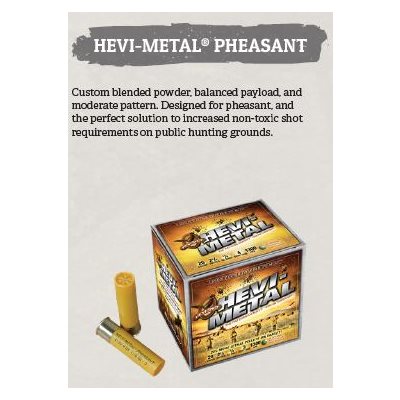HEVI-Metal Pheasant 12 gauge 2.75" 1.125 oz #4 - 25 ct.