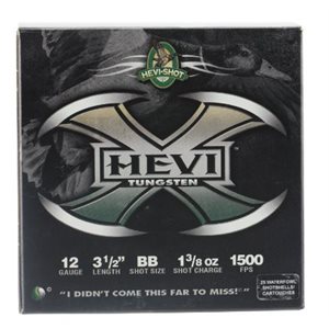 HEVI-X 12 gauge 3.5", 1.375 oz.,#BB- 25 count box