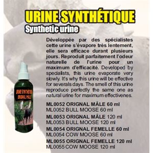 SYNTHETIC URINE COW MOOSE 60 ML