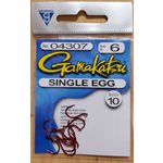 Single Egg Hook Red #6 10PK