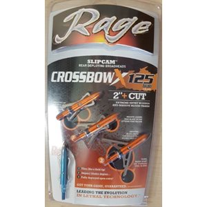 "Rage CrossbowX 125gr. 2"""