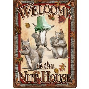 Tin Sign 12in x 17in - Nut House