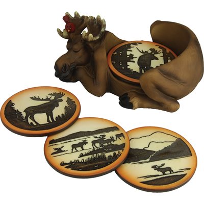 Coaster Set - Moose