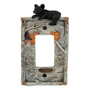 Electrical Cover Plate Decorator Style Single - Birch Bear