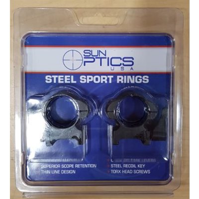 " Medium Steel Sport Rings / QR / Recoil Key