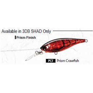 3DB SHAD (SP) 70MM 2-3 / 4" PRISM CRAWFISH