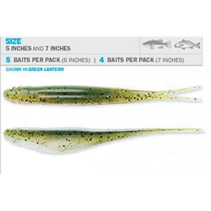 SCENTED JERK SHADZ 5" PEARL 5 PACK