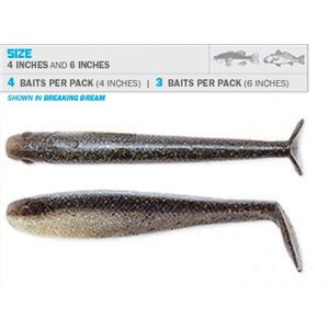 SWIMMERZ 6" SILVER SHAD 3 PACK
