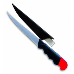 KNIFE FILLET WOOD HANDLE w / SHEATH