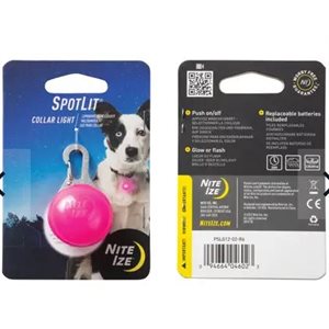 SpotLit® Collar Light - Pink Plastic