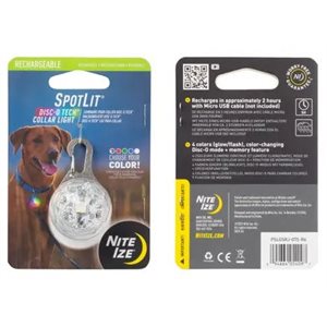 SpotLit® Rechargeable Collar Light - Disc-O Tech™ Jewel