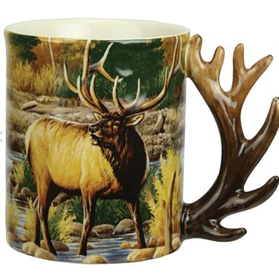 Ceramic Mug 3D 15oz - Elk Scene