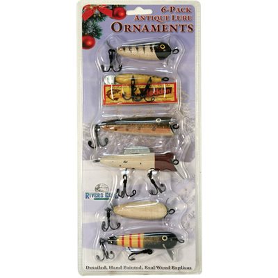 Christmas Ornaments 6-Pack - Antique Lures