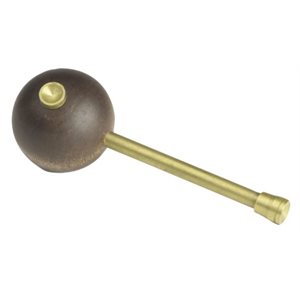 Round Handle Ball Starter - (wood and brass) / 6 / 48